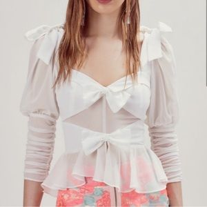 For Love & Lemons Royale Bow Top